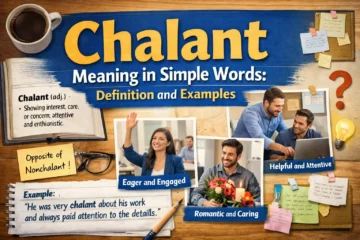 Chalant Meaning in Simple Words: Definition and Examples