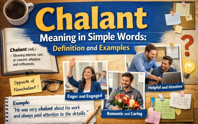 Chalant Meaning in Simple Words: Definition and Examples