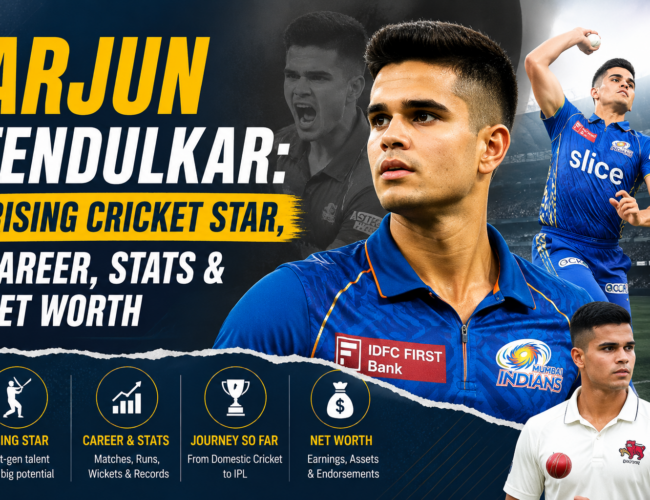 Arjun Tendulkar: Rising Cricket Star, Career, Stats & Net Worth